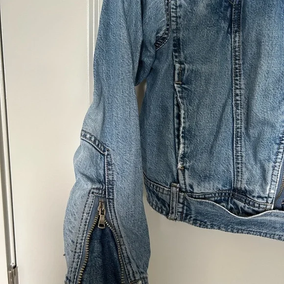 PAIGE women’s strappy denim Jacket size small - Picture 5 of 9